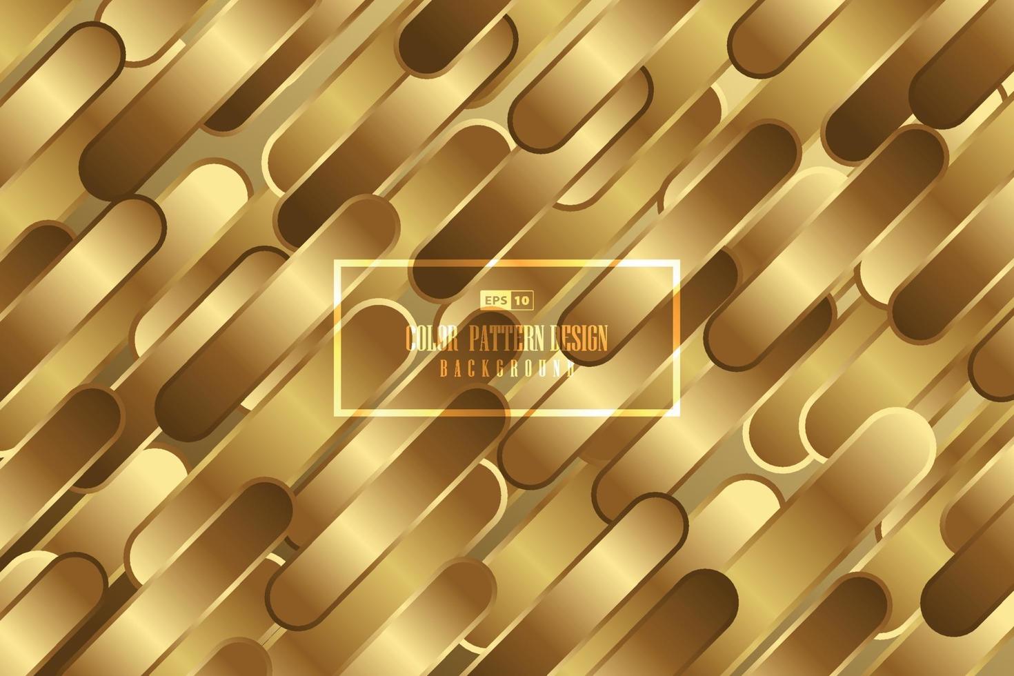 Abstract gradient gold design artwork stripe line pattern background. vector