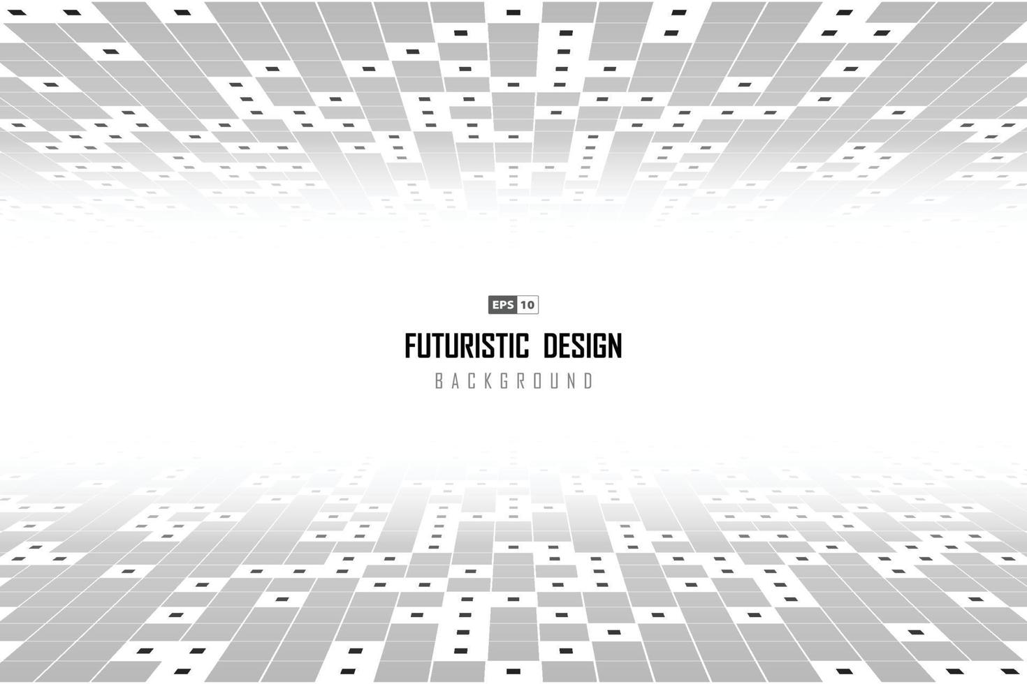 Fondo abstracto del diseño de las ilustraciones de la cubierta del cuadrado gris y negro. vector