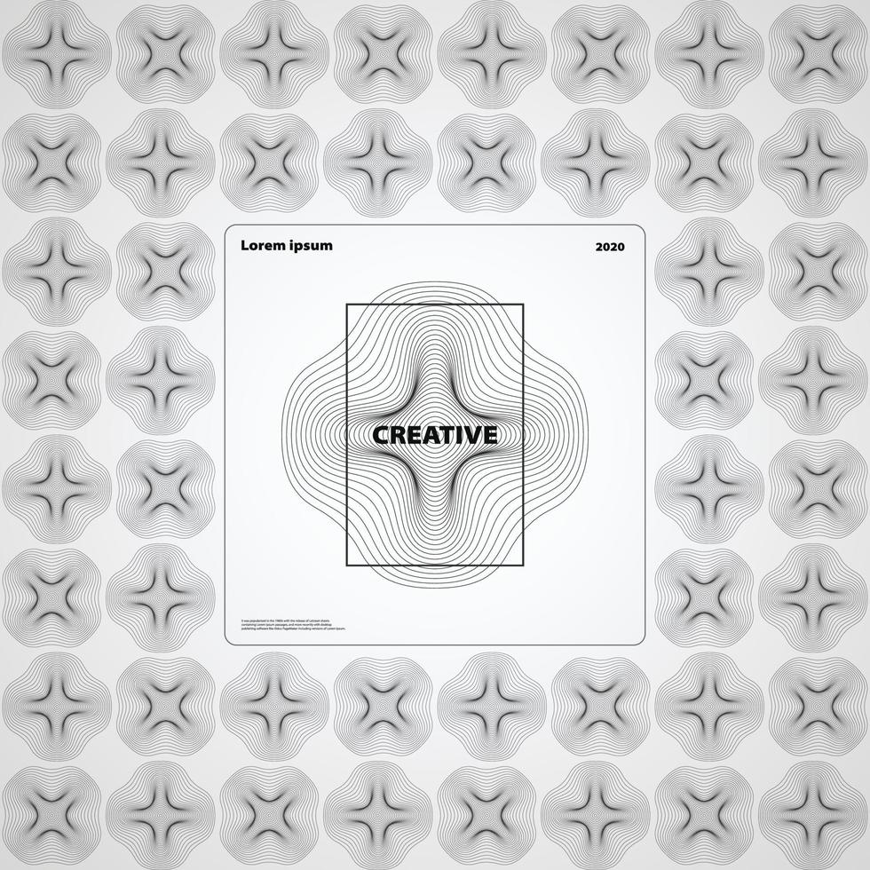 Abstract geometric mesh shape line pattern artwork background. vector