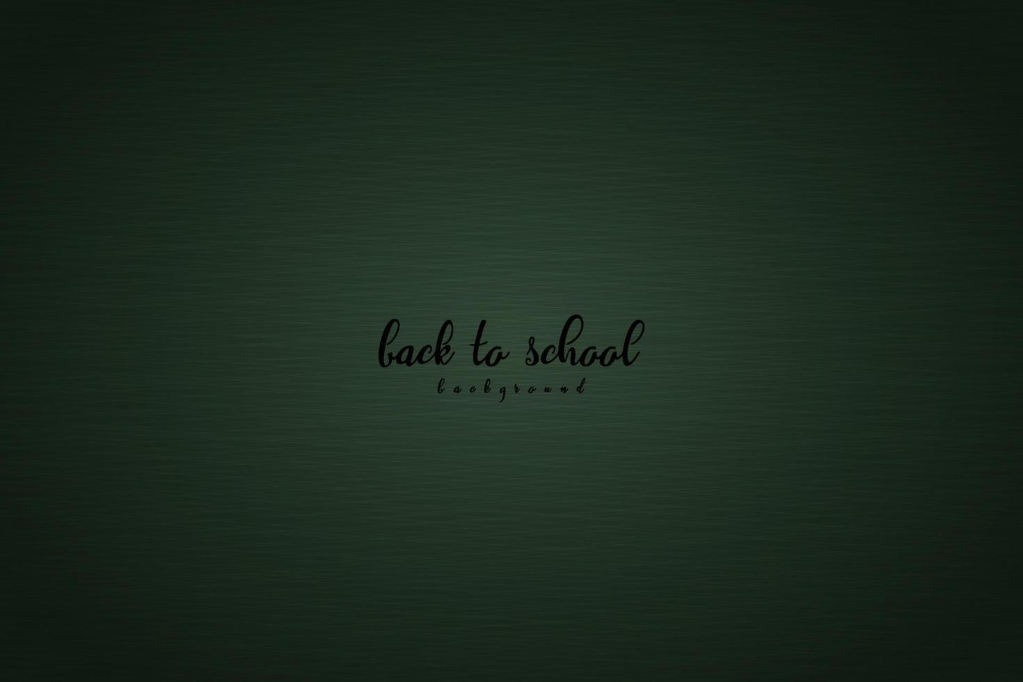 Abstract green back to school board design artwork background. vector