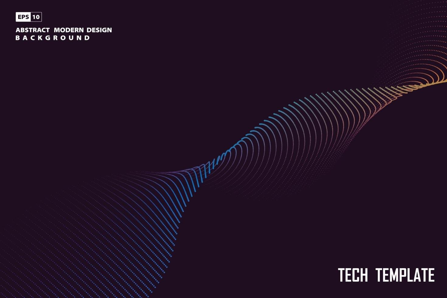 Abstract particle tech design artwork minimal design background. vector