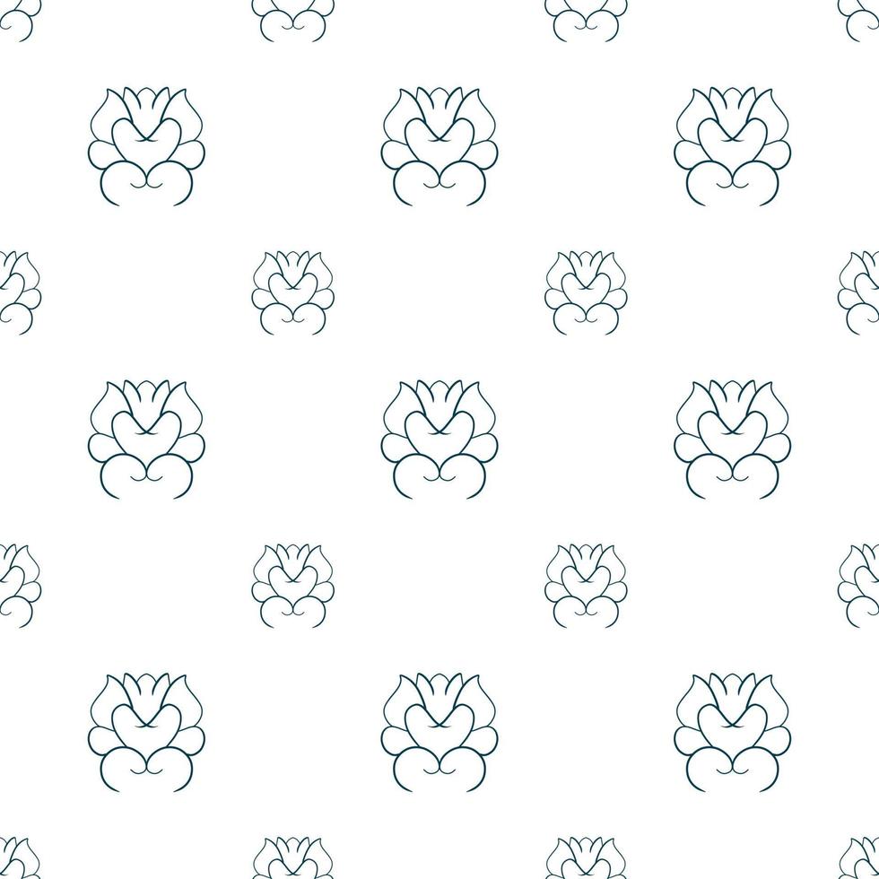 Hand-drawn  seamless repeatable patterns. Vector repeat pattern