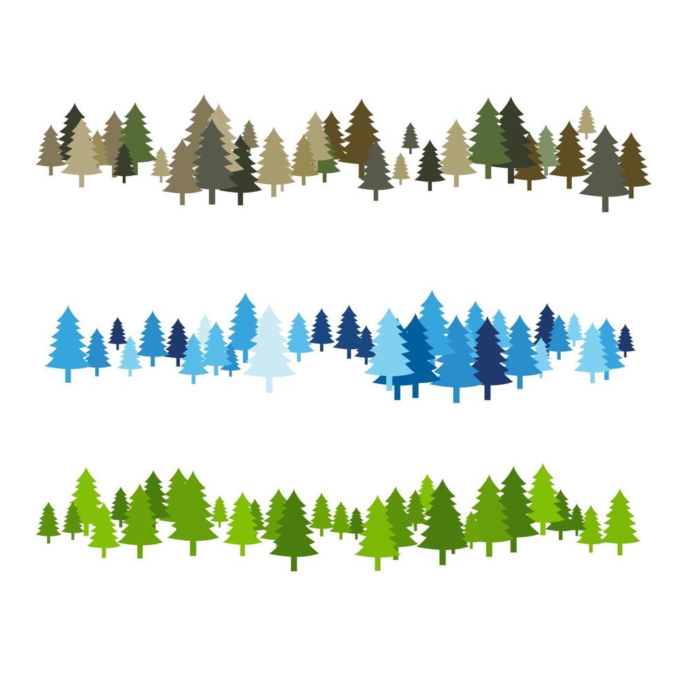 Ilustración de icono de vector de árbol de cedro