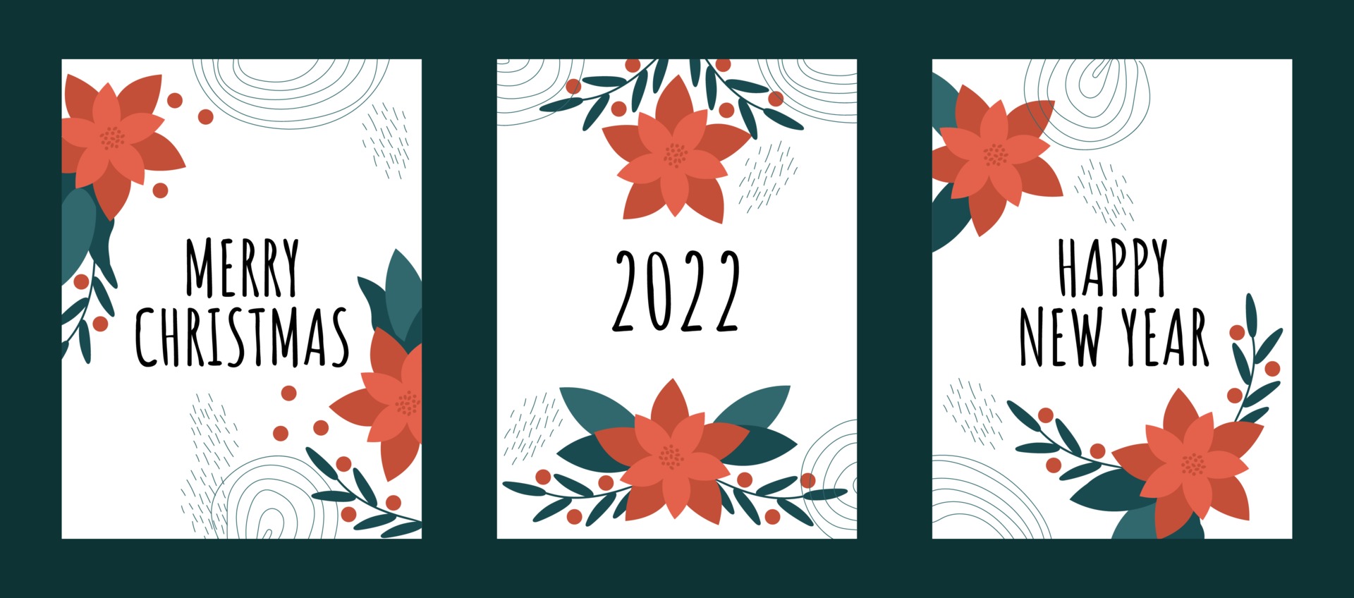 Merry Christmas And Happy New Year 2022 Card