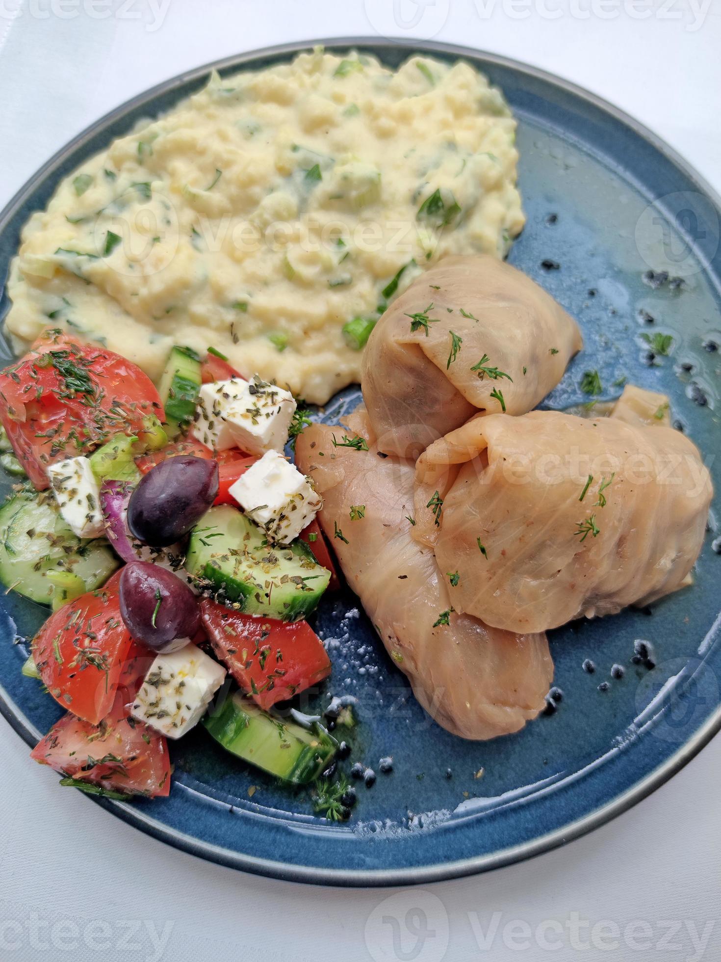 Greek traditional food porn trendy cuisine 3132675 Stock Photo at Vecteezy