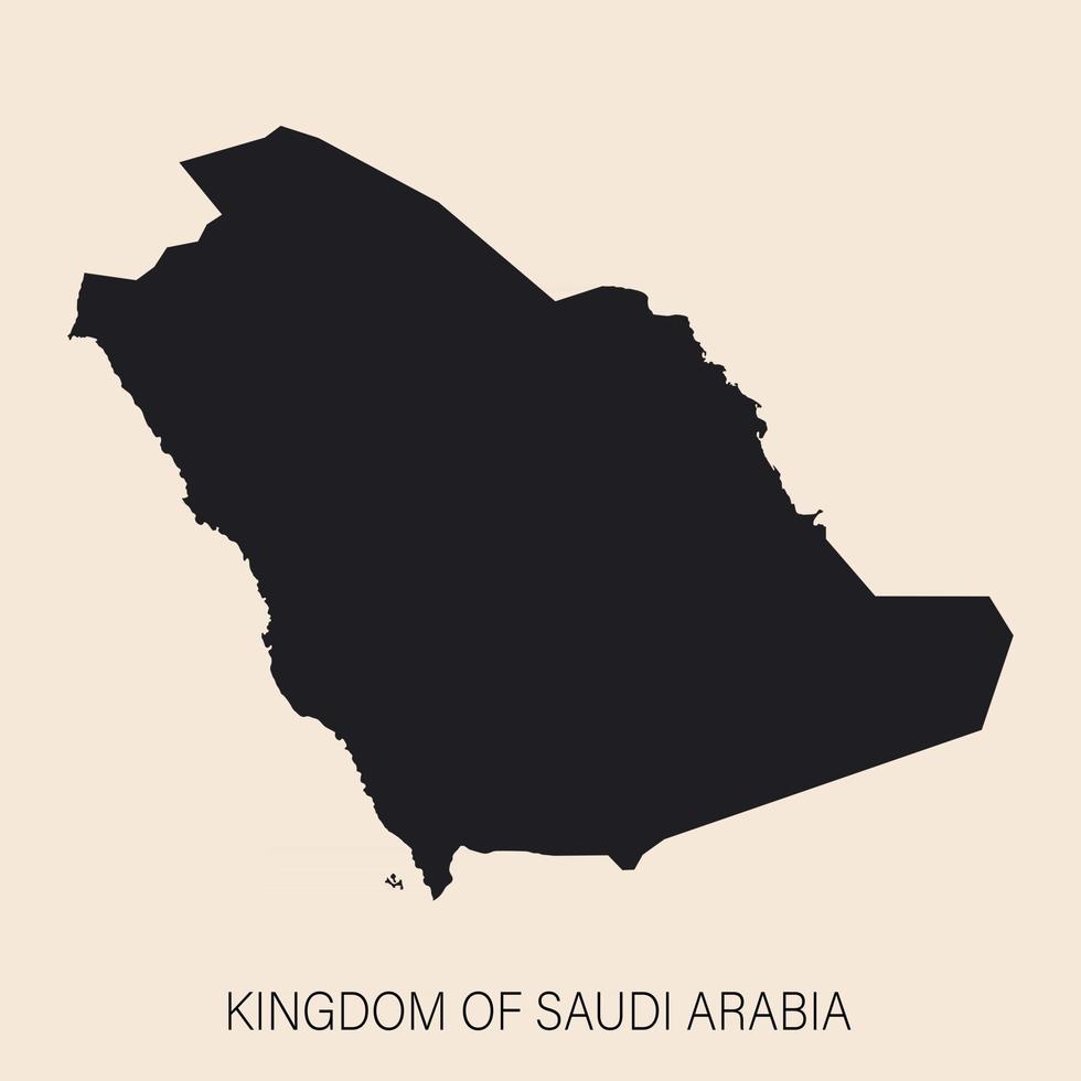 Highly detailed Saudi Arabia map with borders isolated on background vector