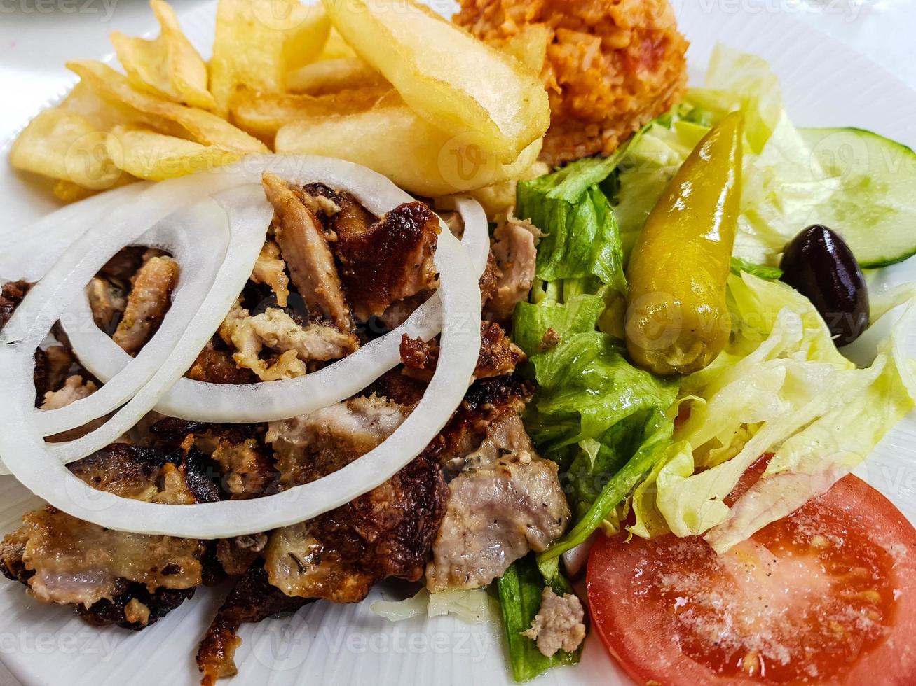 Greek food gyros photo