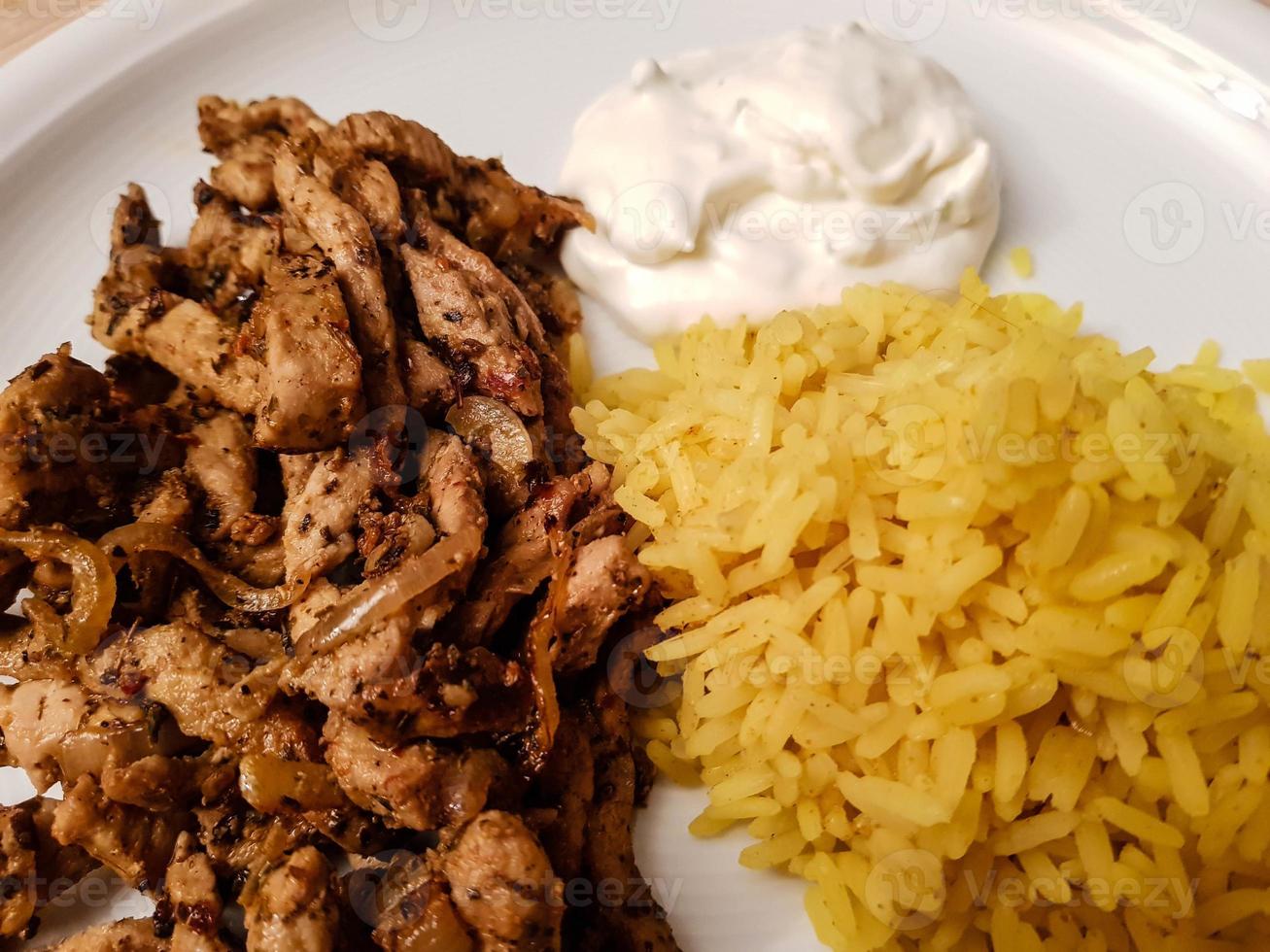 Greek food gyros photo