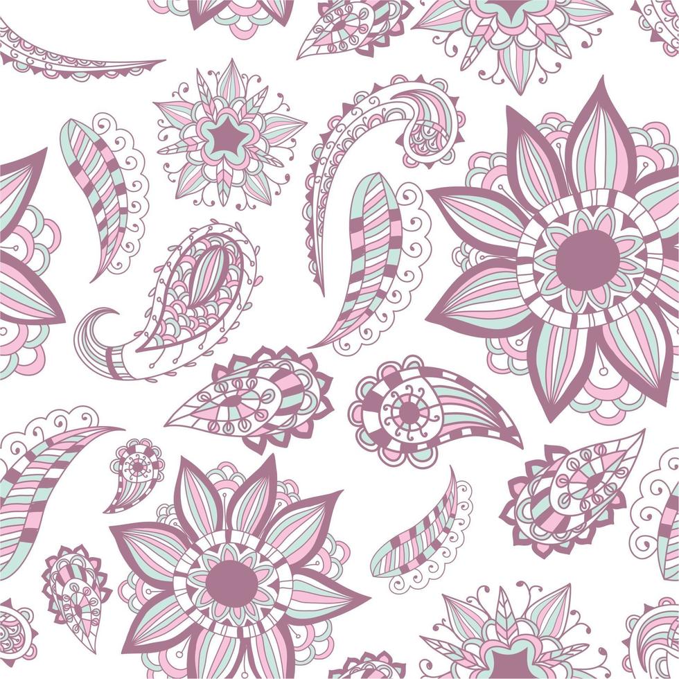 Beautiful floral patterns for postcard poster or print on fabric. vector