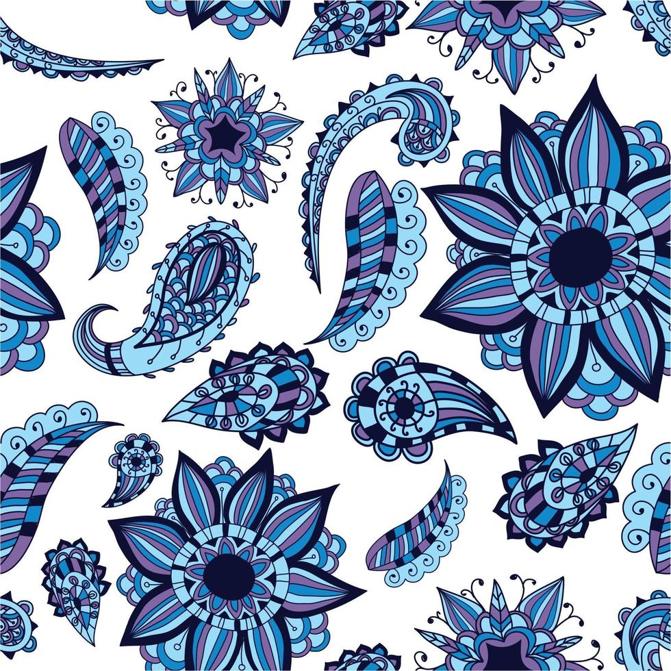 Beautiful floral patterns for postcard poster or print on fabric. vector