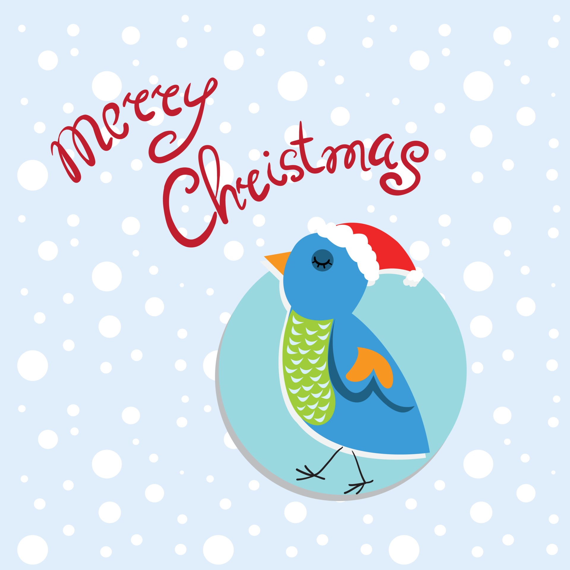 Hand drawing of birds. Birds on the tree. Christmas. 3133106 Vector Art