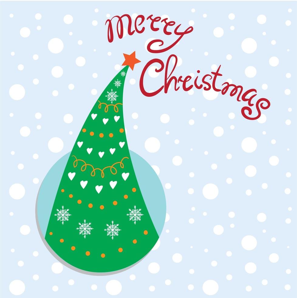Beautiful christmas tree vector