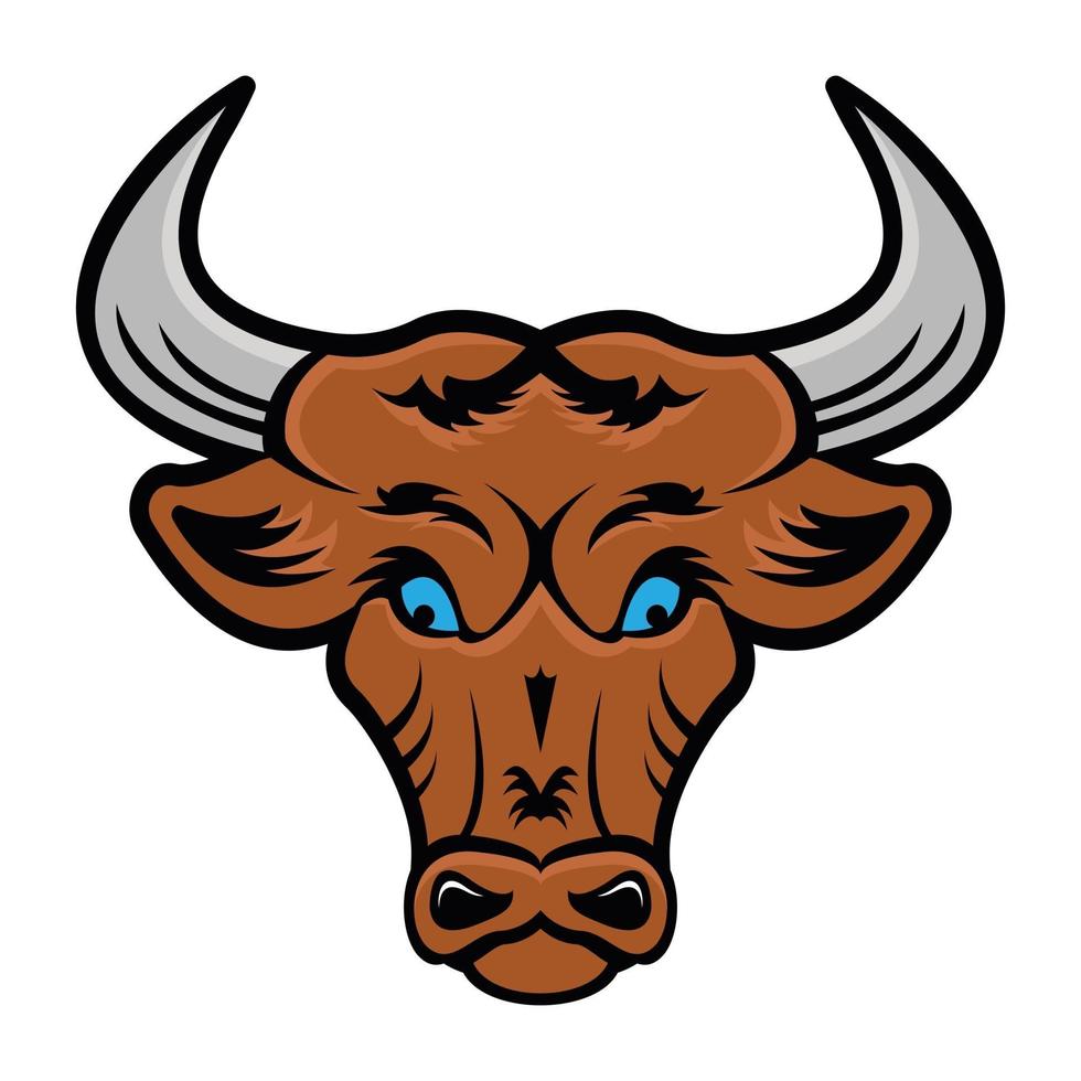 Cow Head and Mascot vector