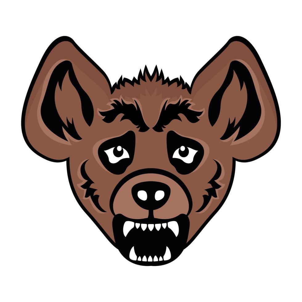 Hyena Face and Mascot vector