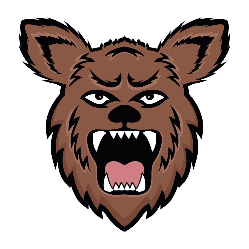 Wild Bear face vector