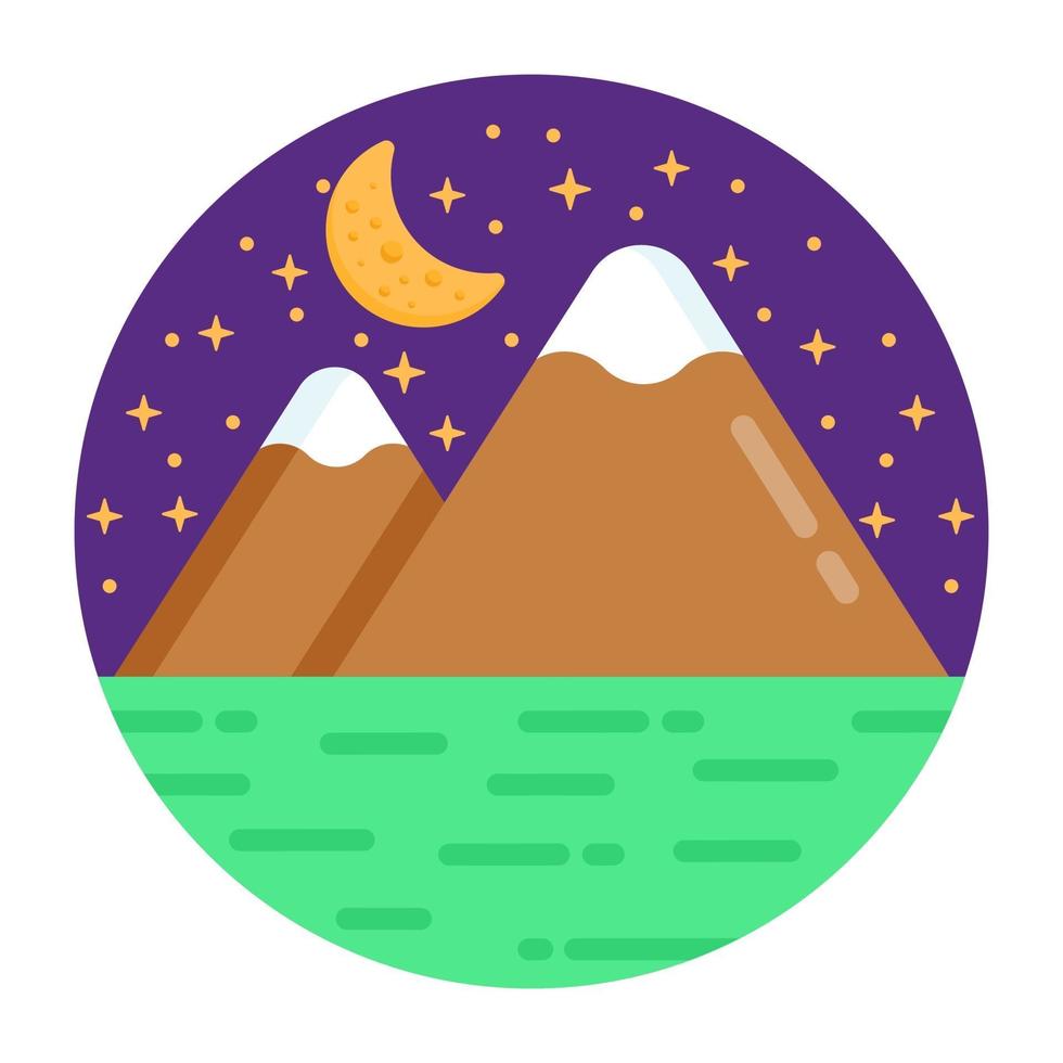 Landscape and hill station vector