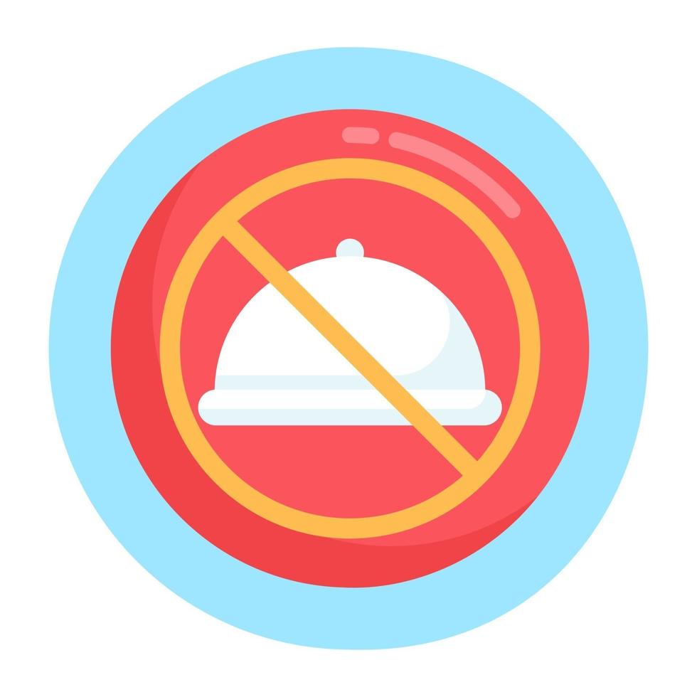 No Food no Eating vector