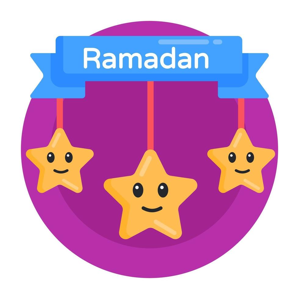 Ramada Hanging Stars vector