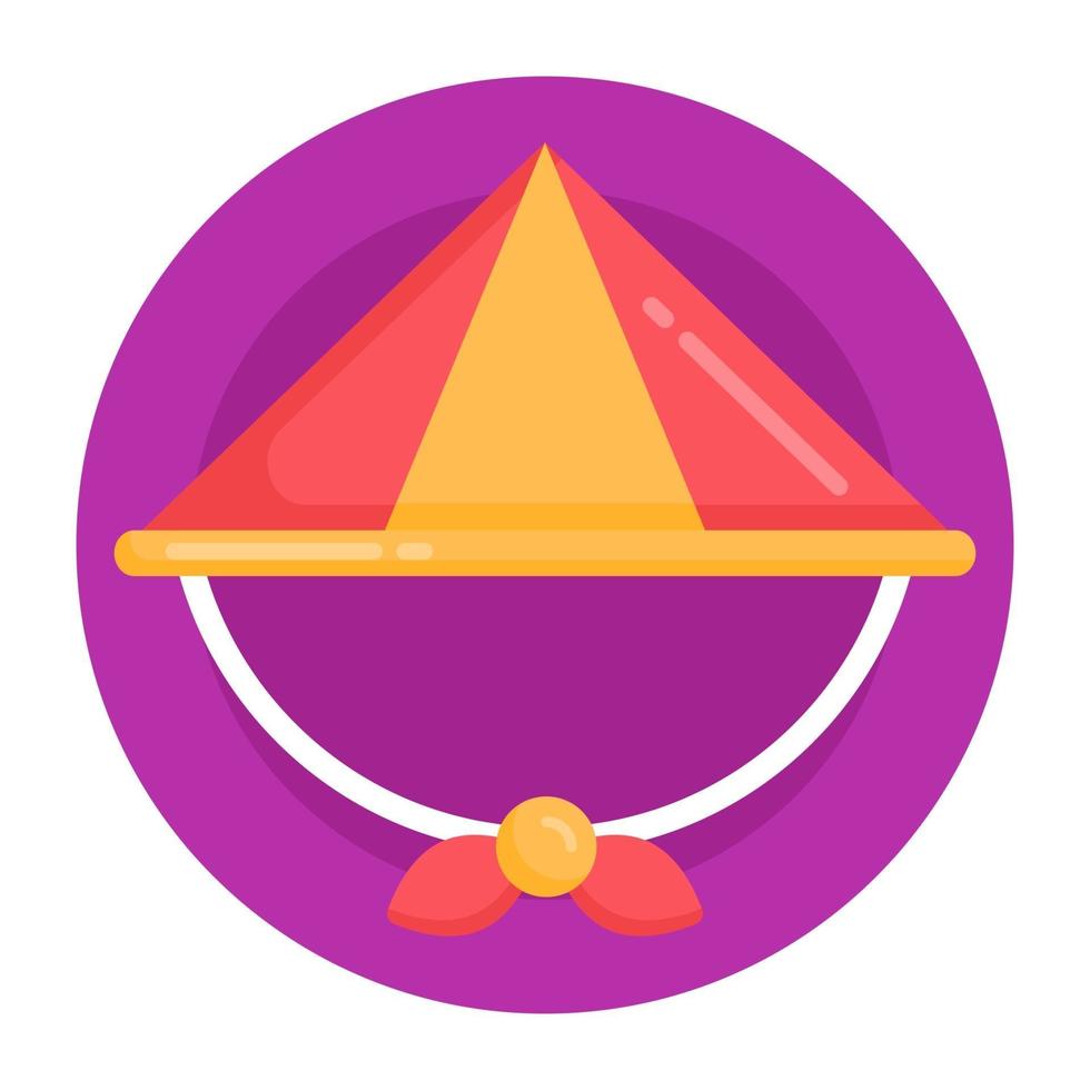 Bamboo Chinese  Hat vector