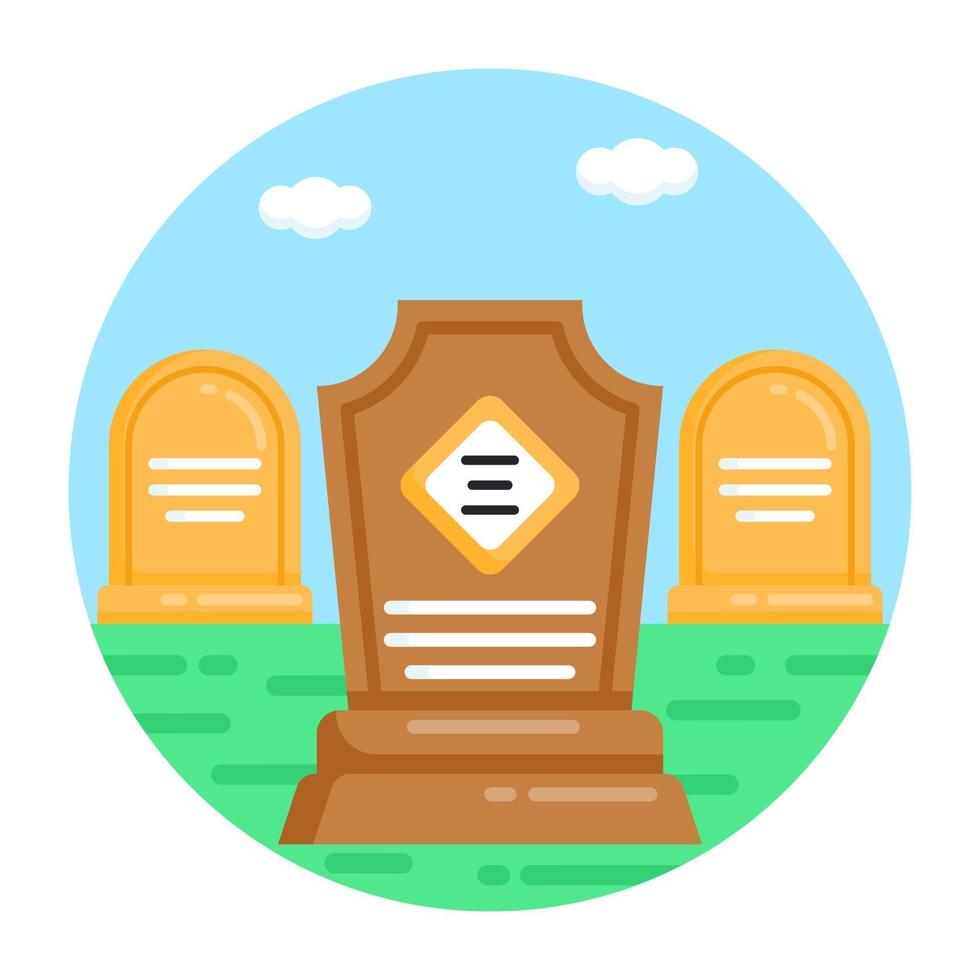 Tombstones and Graves vector