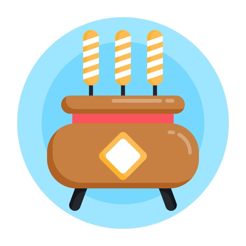 Burning  Incense Pot vector