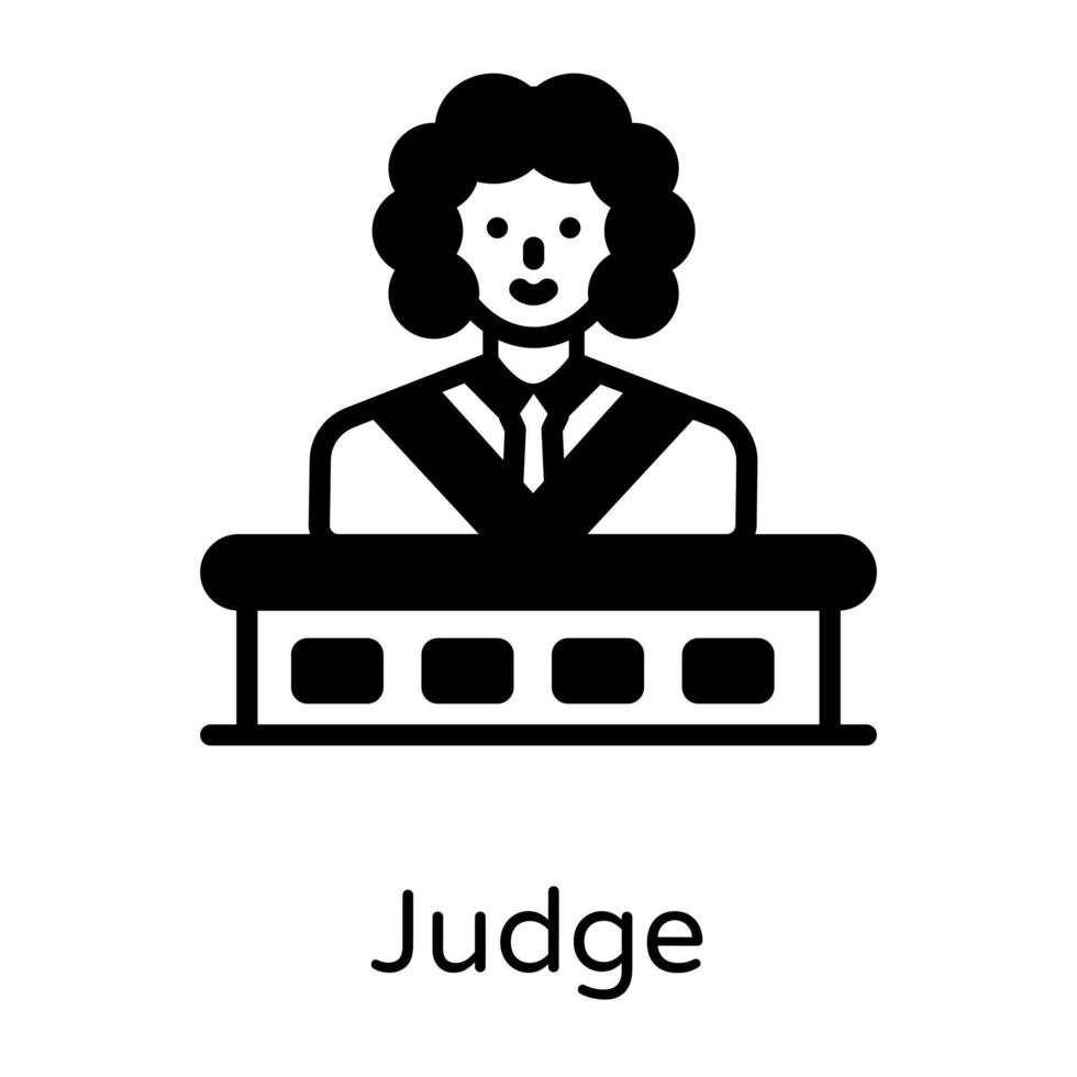 Court  Judge and magistrate vector