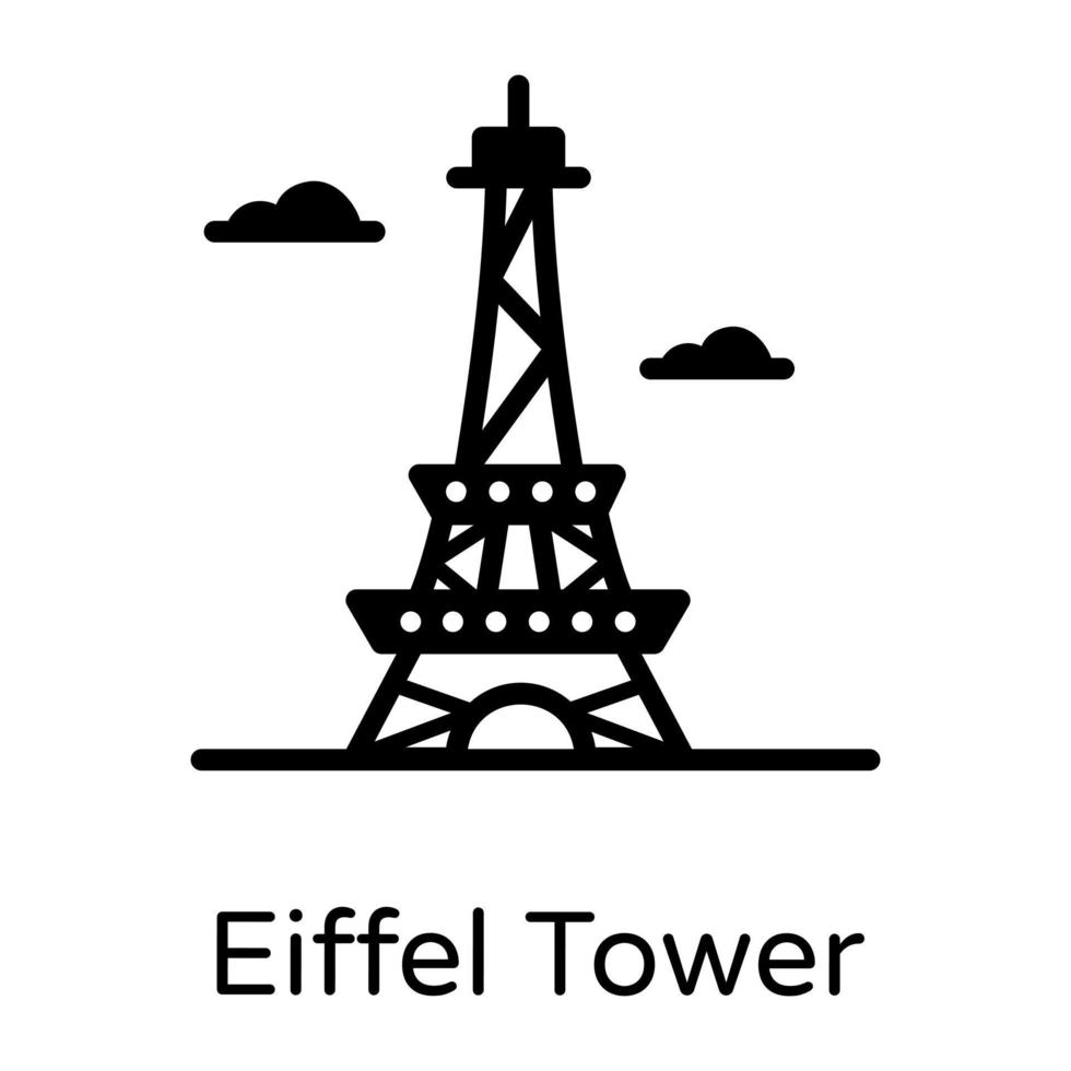 Torre Eiffel en París vector