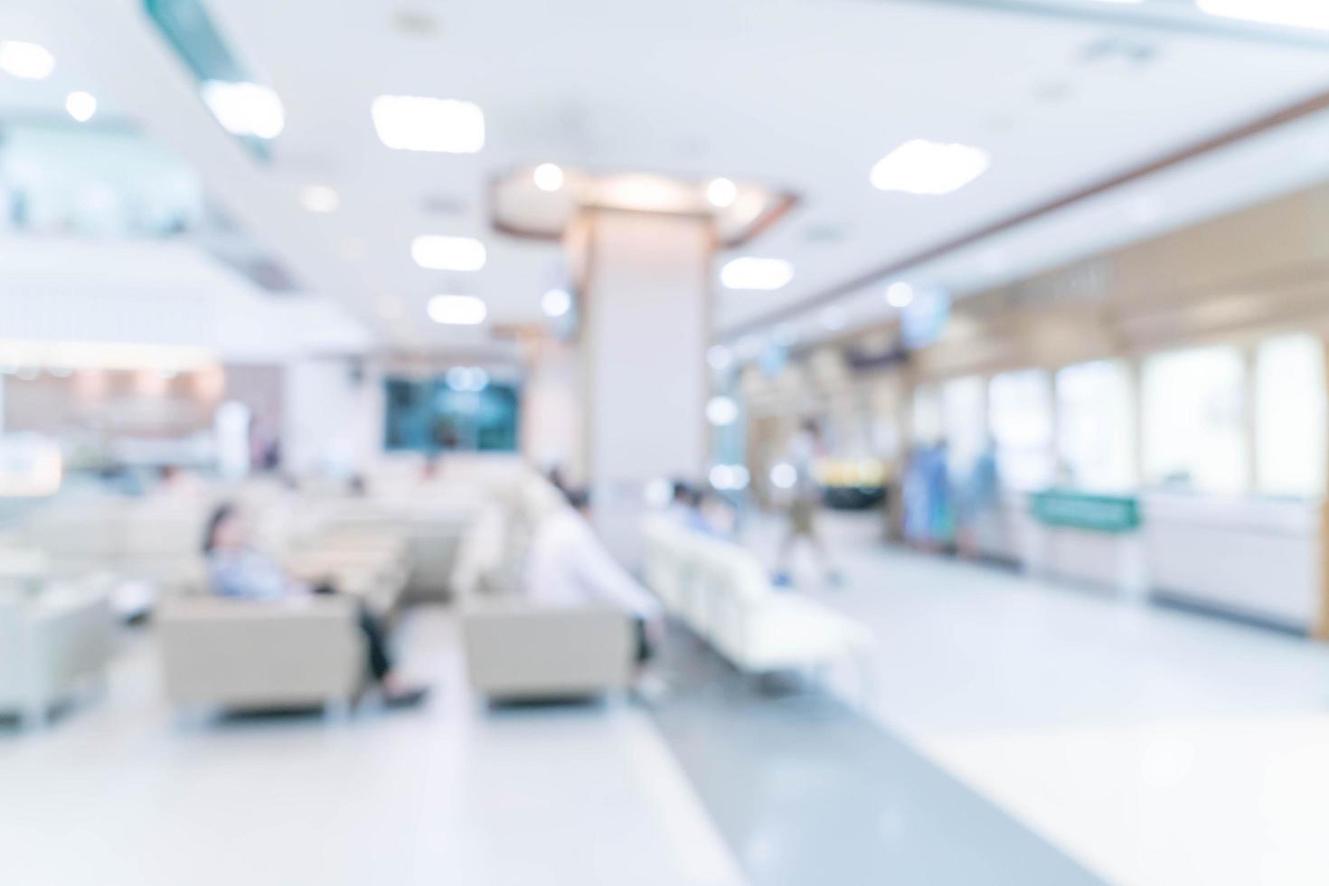 Blurred background patient waiting for see doctor. photo