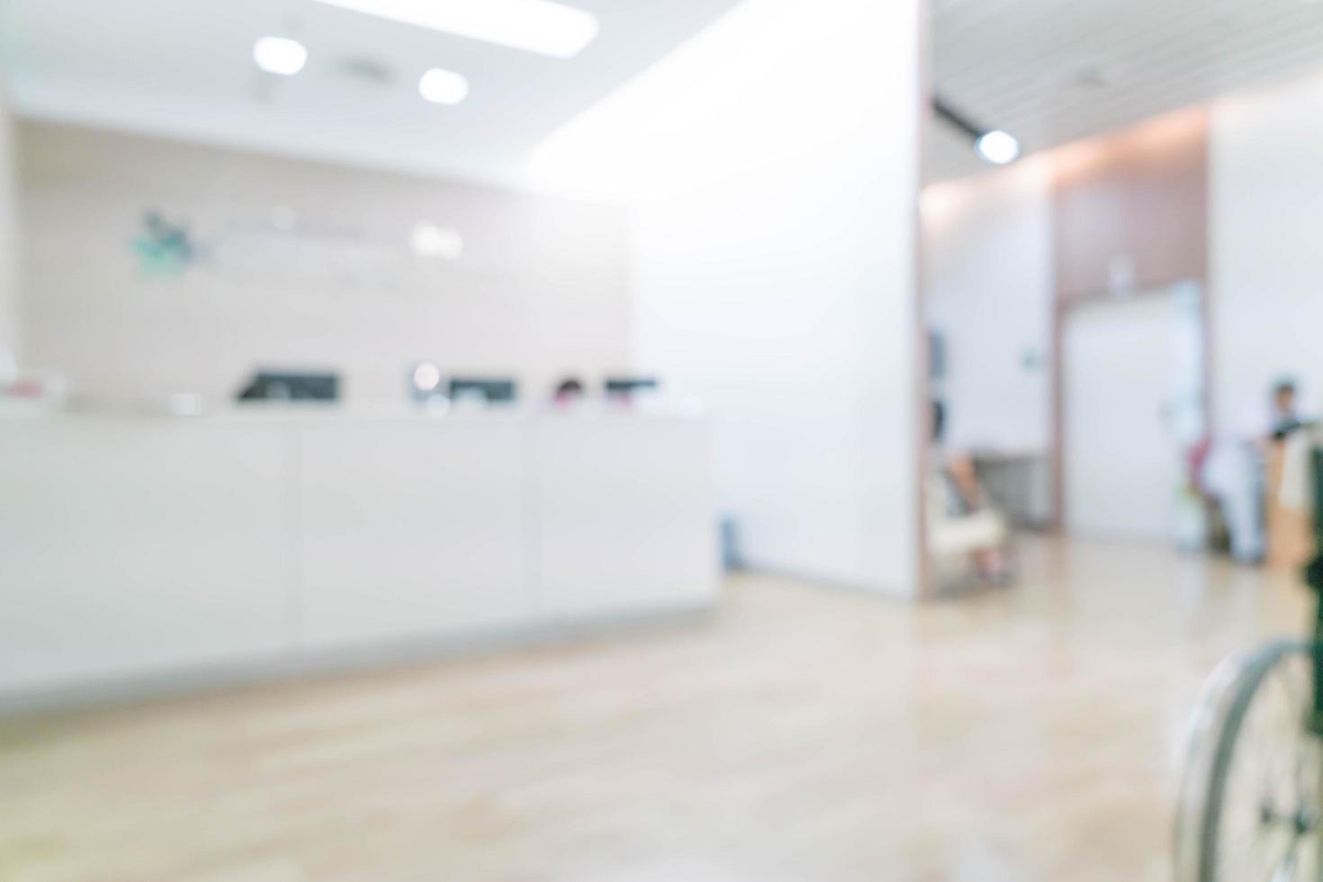 Blurred background patient waiting for see doctor. photo