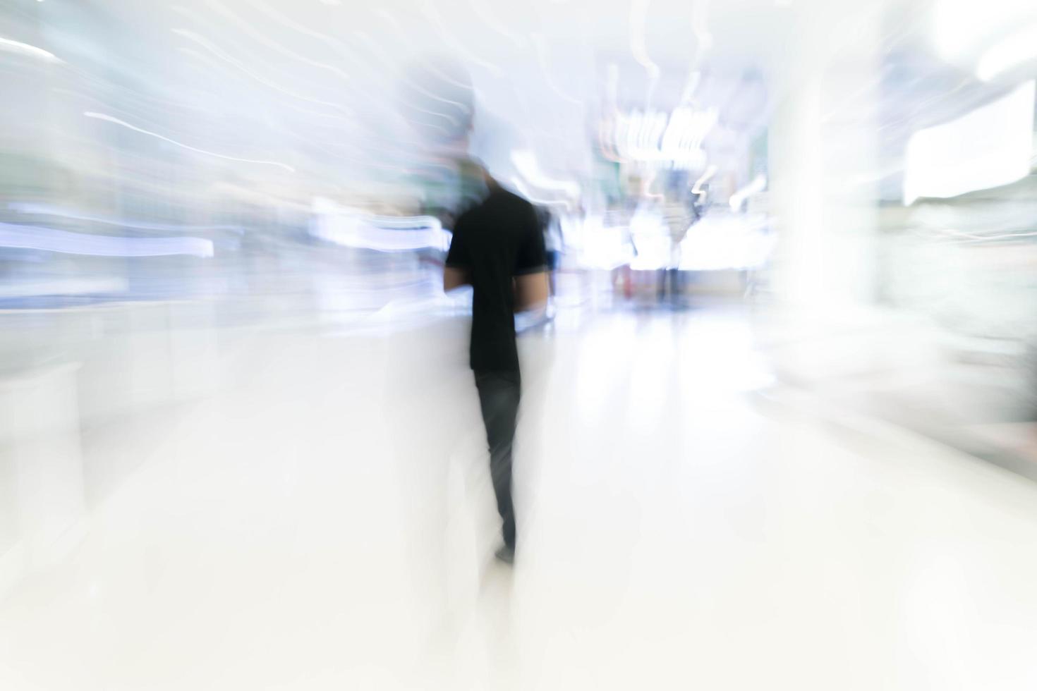 Abstract blur people in beautiful luxury shopping mall photo