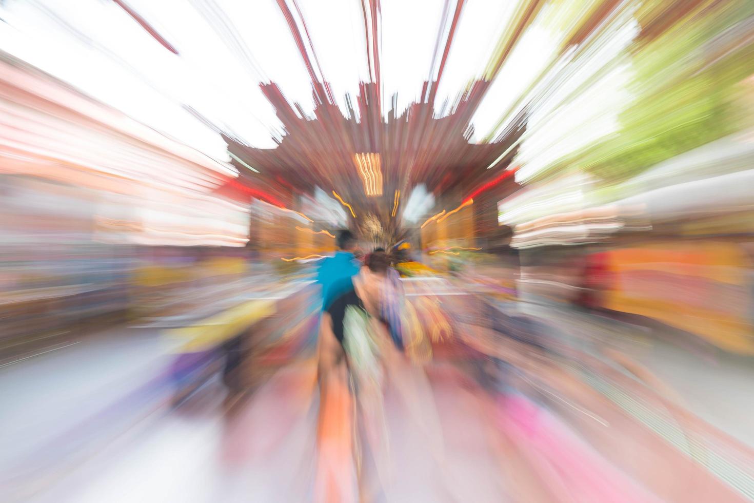 Abstract blur people at shrine for background photo