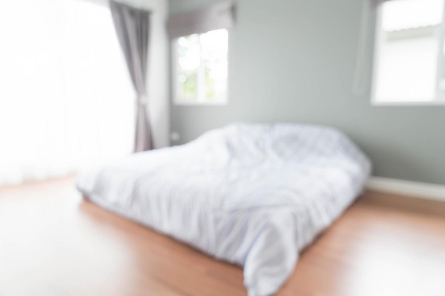 Abstract blur bedroom interior photo