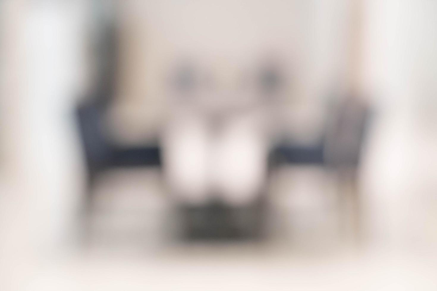 Abstract blur empty table for dining background photo