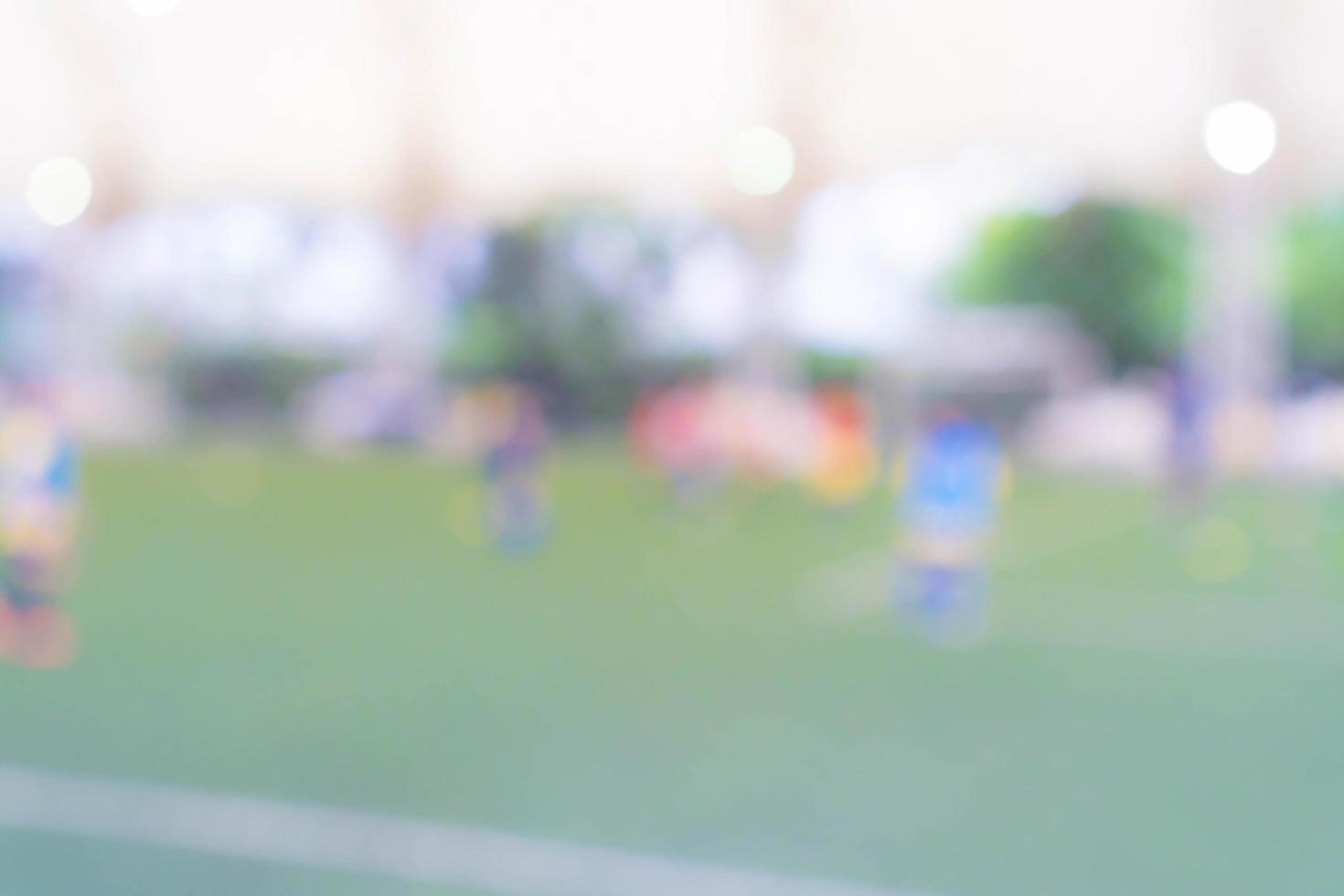 Abstract blurred soccer field photo