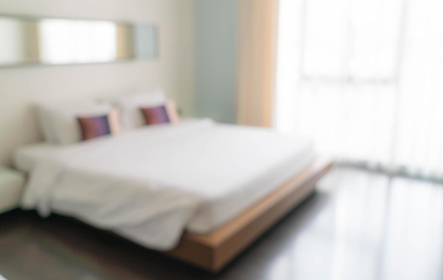 Abstract blur beautiful luxury bedroom interior photo