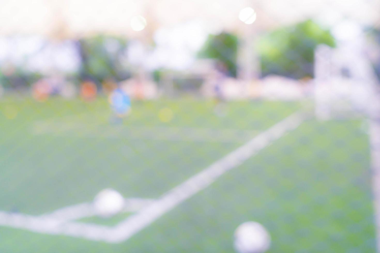 Abstract blurred soccer field photo