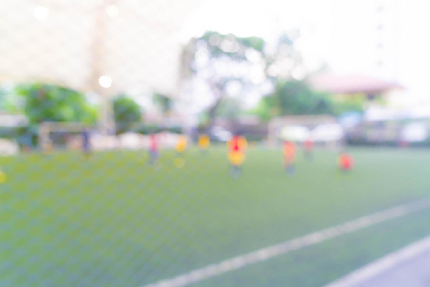 Abstract blurred soccer field photo