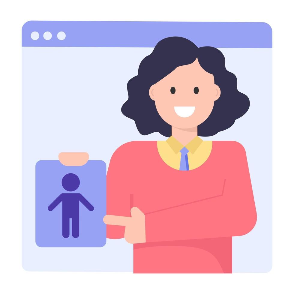 Online  Web Lecture vector