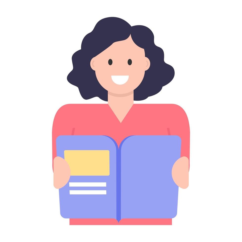 Book Reading and Education vector
