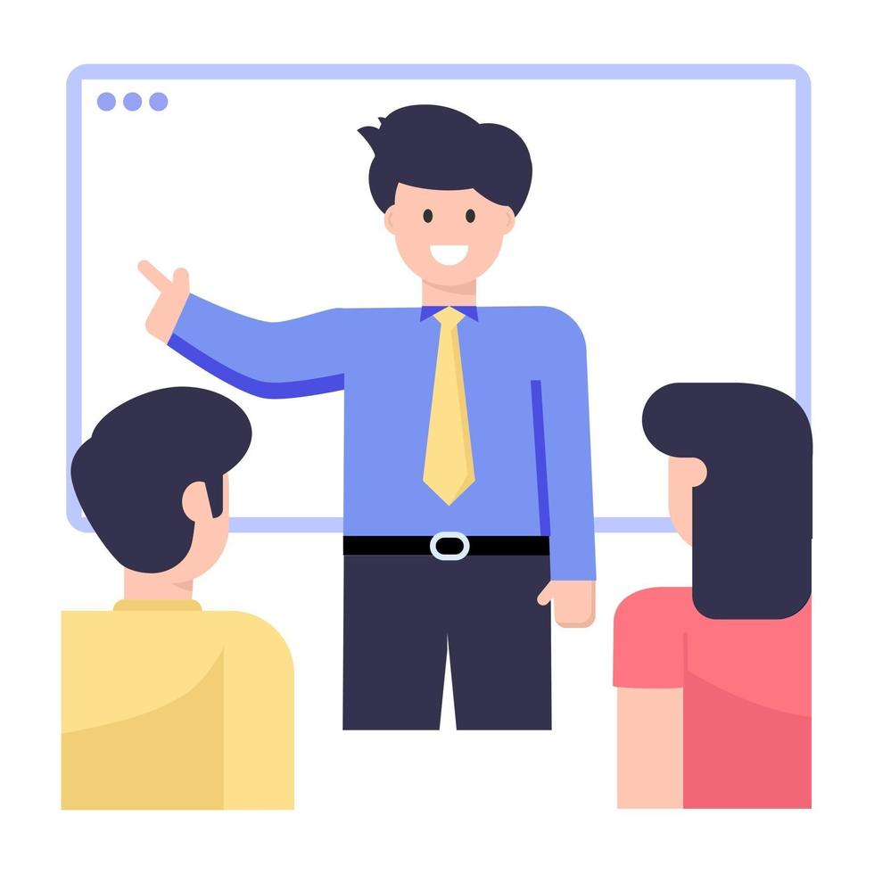 Online  Web Lecture vector