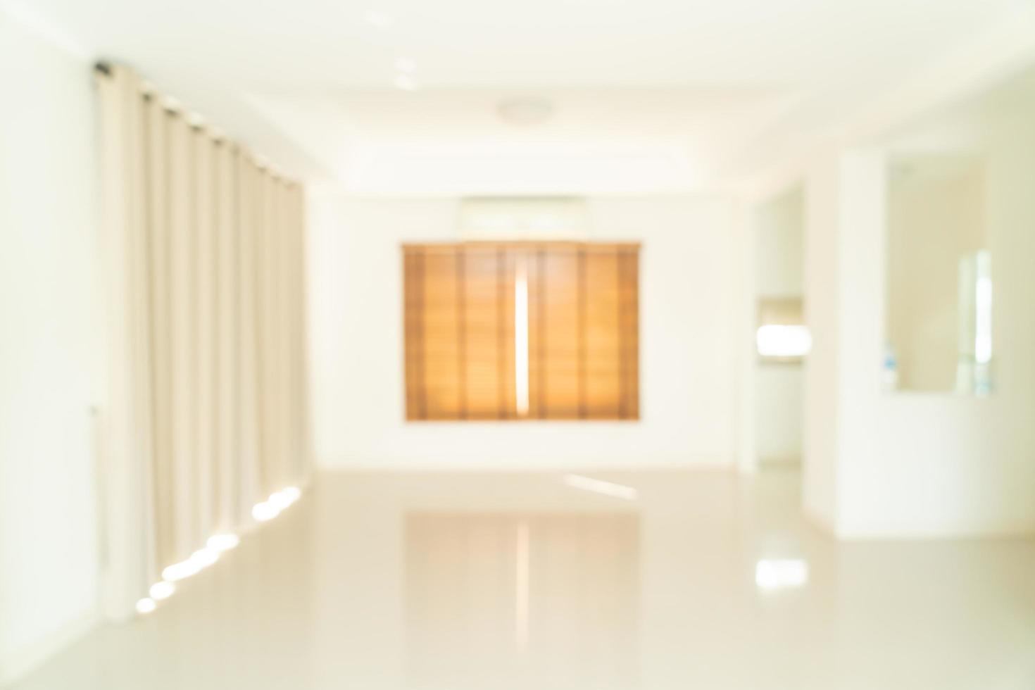 Abstract blur empty room in a house for background photo