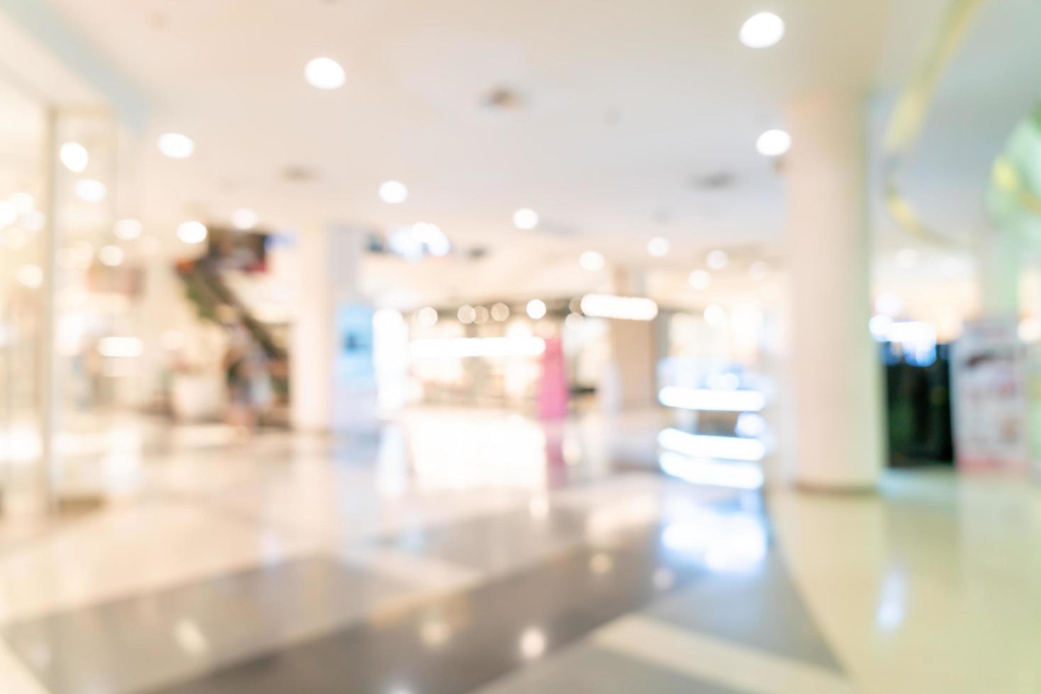 Abstract blur shop and retail store in shopping mall for background photo