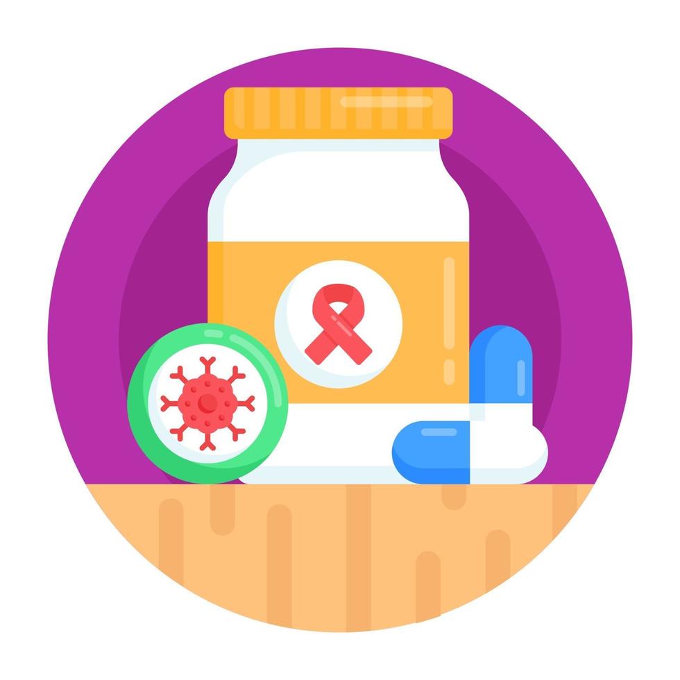 Cancer Medicines and Pills vector