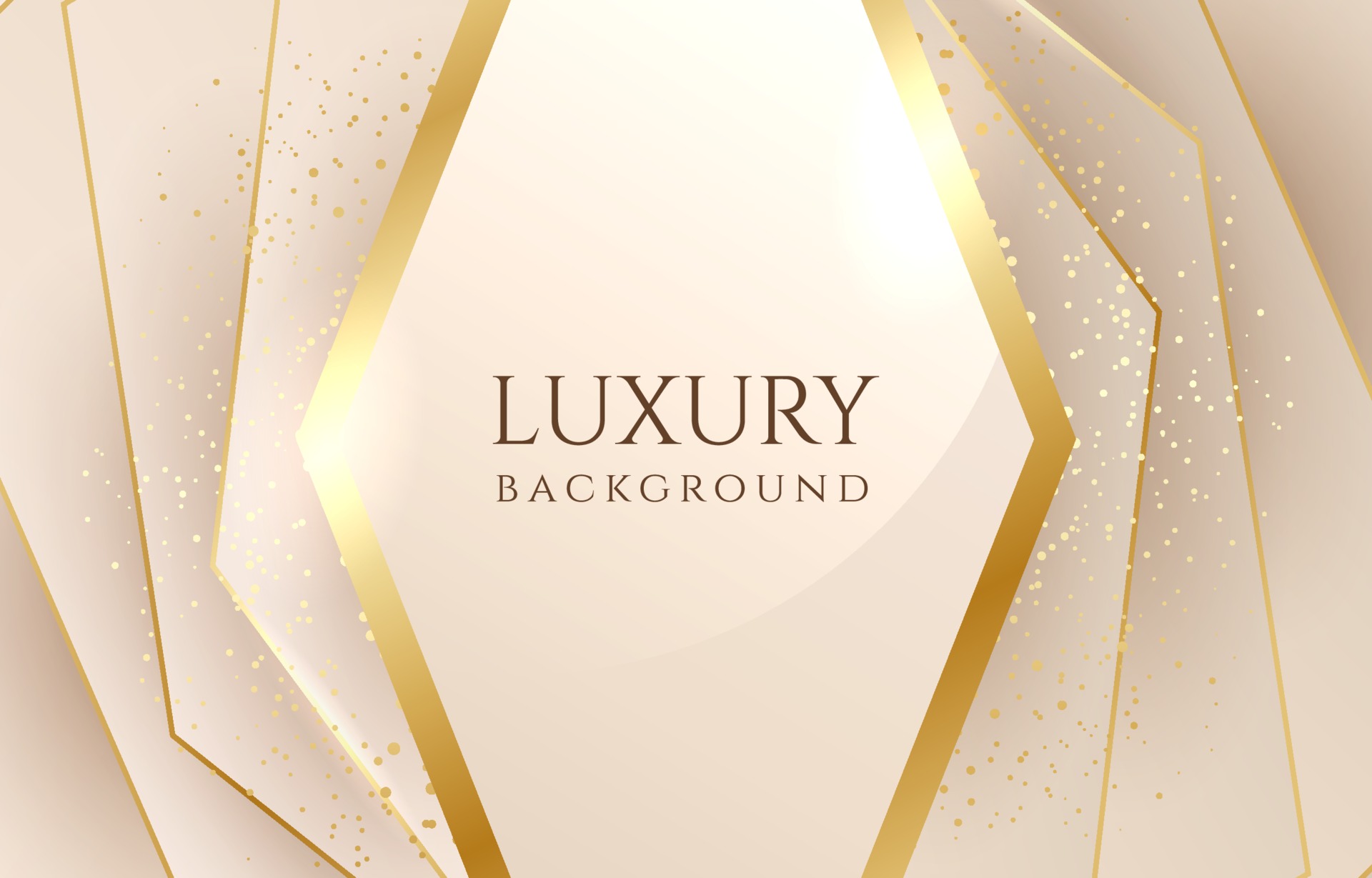 Luxury Hexagonal Beige and Gold Background 3134228 Vector Art at Vecteezy