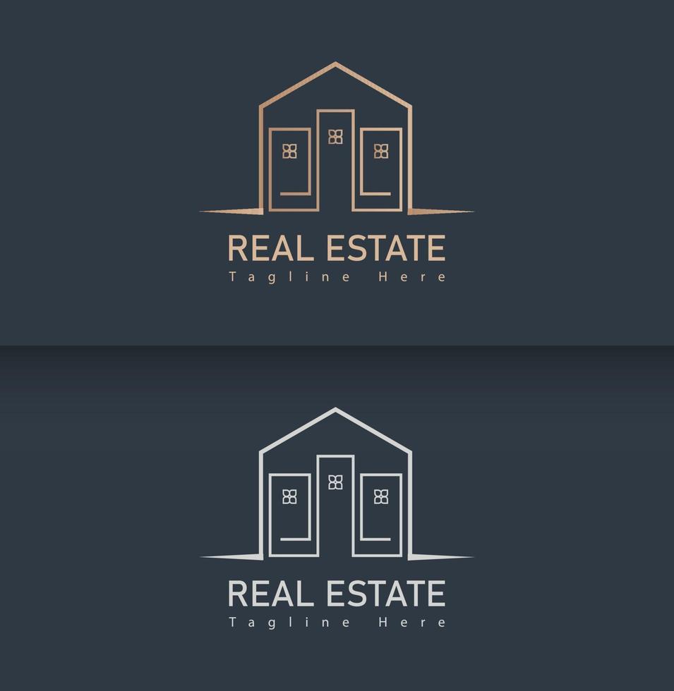 plantilla de logotipo de casa inmobiliaria vector