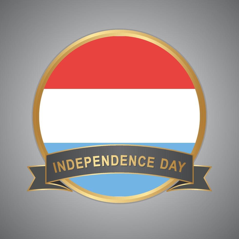 Luxembourg Flag. Japan Independence Day vector