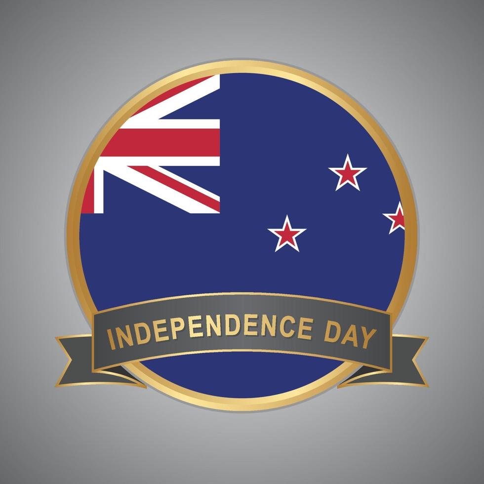 New Zealand Flag. New Zealand Independence Day vector