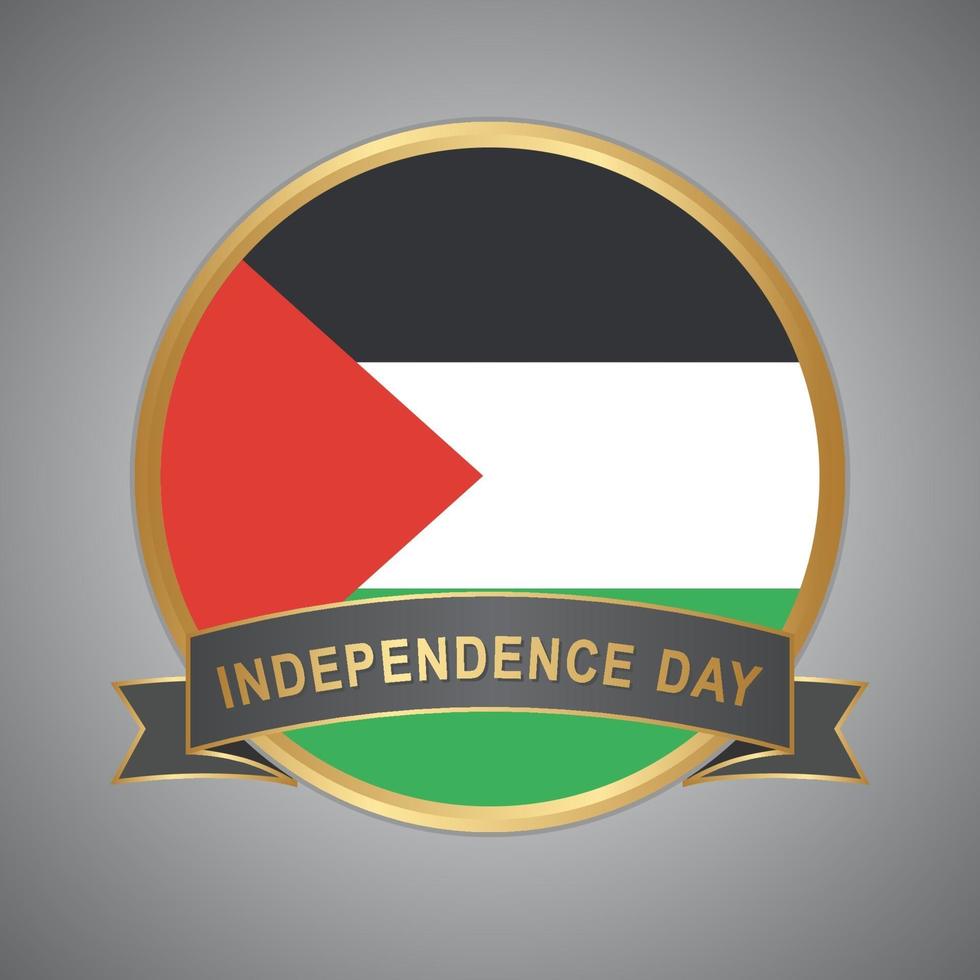 Palestine Flag. Palestine Independence Day vector