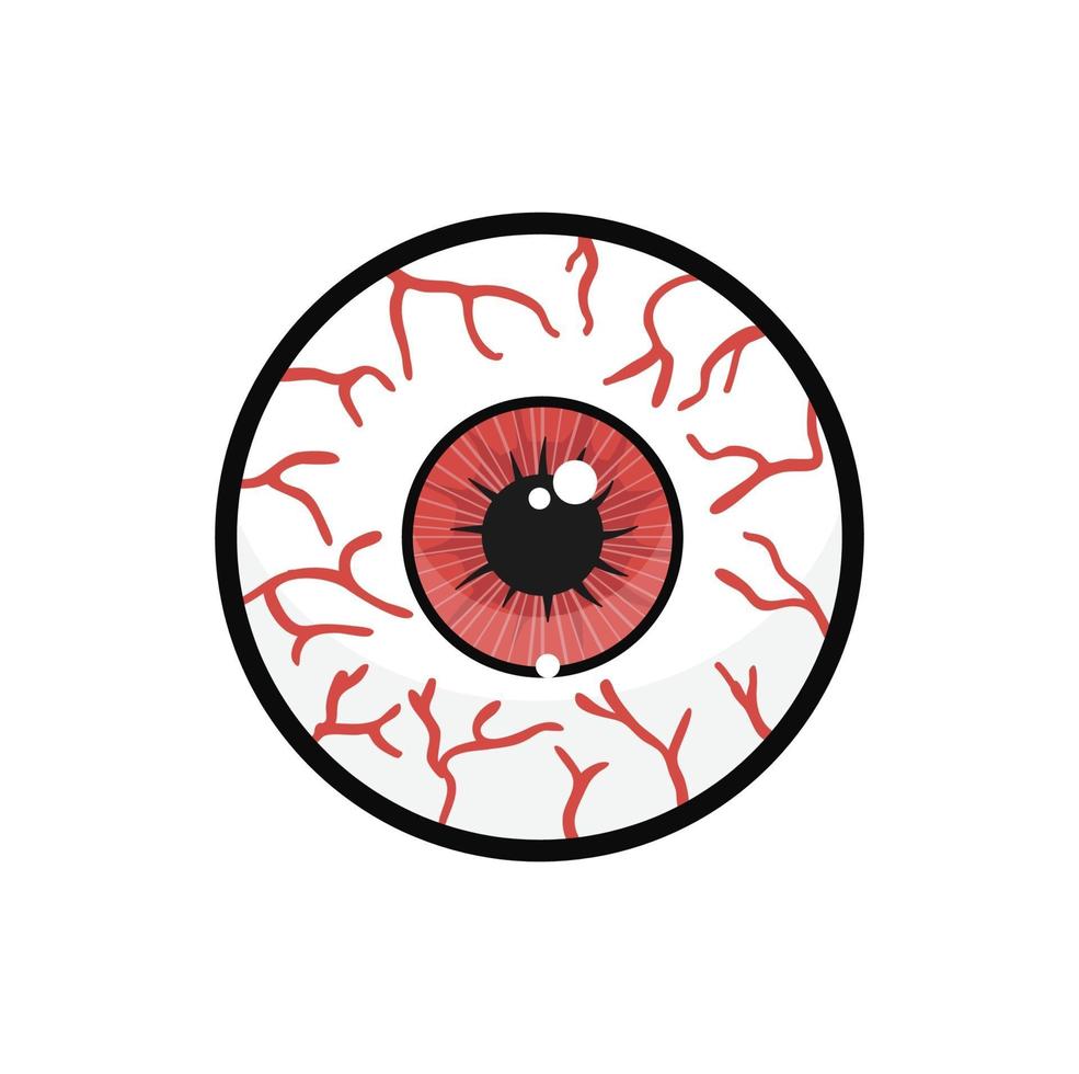 red blood eye ball vector isolated 3134405 Vector Art at Vecteezy