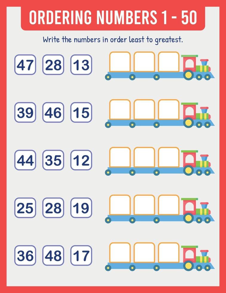 organize-the-numbers-from-least-to-greatest-math-3134964-vector-art-at